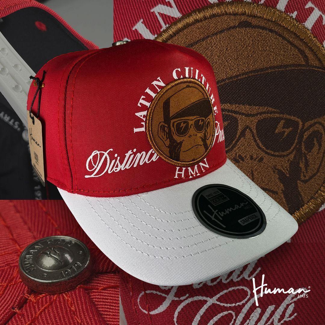 GORRA HUMAN HATS UNISEX  BLANCA ROJA