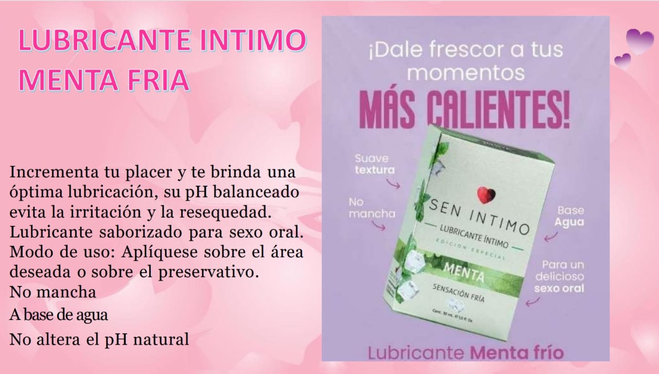 LUBRICANTE MENTA FRIA