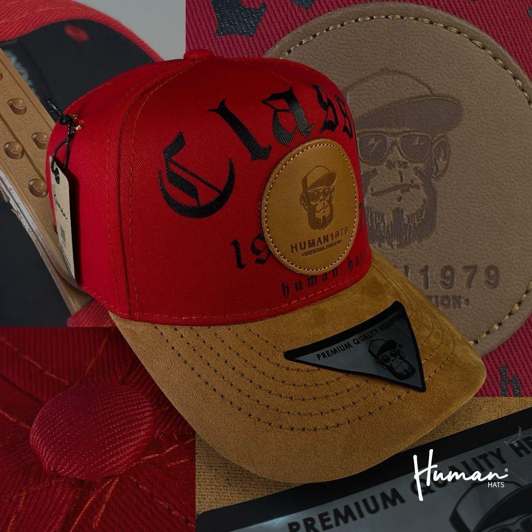 GORRA HUMAN HATS UNISEX  BLANCA ROJA