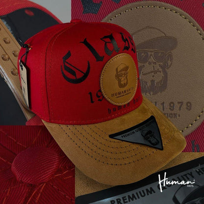 GORRA HUMAN HATS UNISEX  BLANCA ROJA